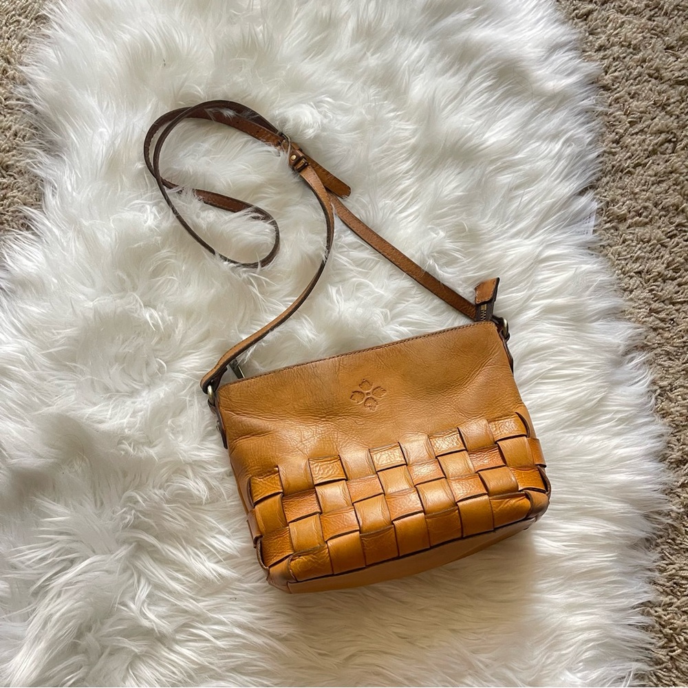 Patricia Nash Woven Leather Crossbody Bag
